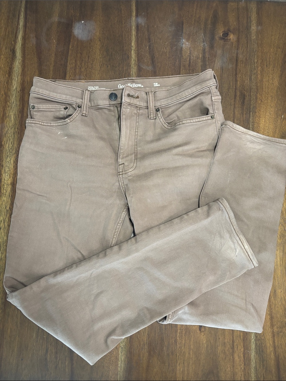 32 x 30 Goodfellow & Co Beige Slim Jeans with Back Pocket Detail
